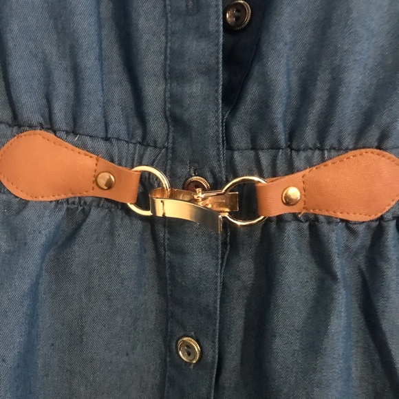 Ryan Michelle Denim Dress Size PXL - Picture 4 of 6